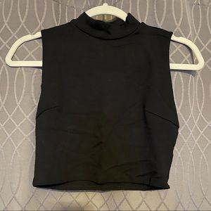 Forever 21 Crop Mock Neck Tank
